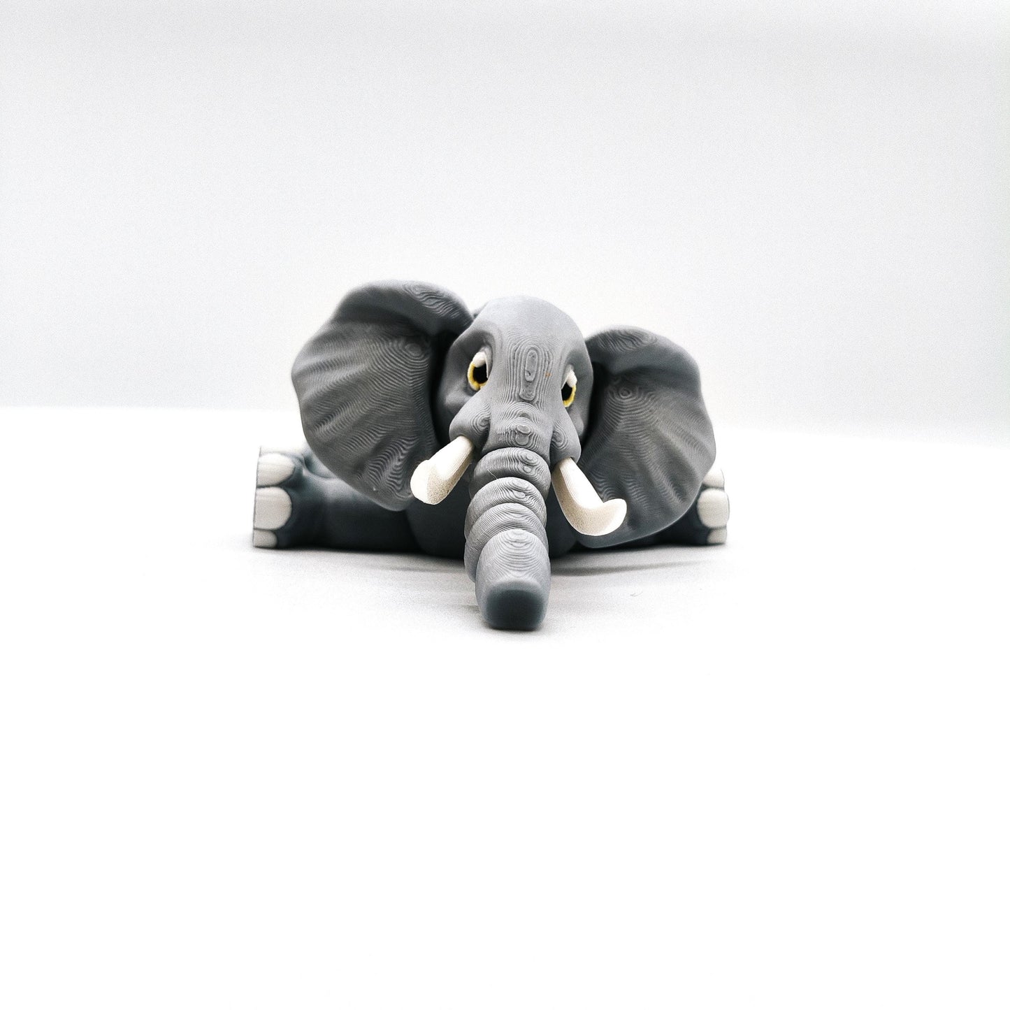 Articulated Elephant Figurine – Flexible, Fidget-Friendly Elephant Figure – Unique Animal Gift – Desk Toy – Elephant Lover’s Gift