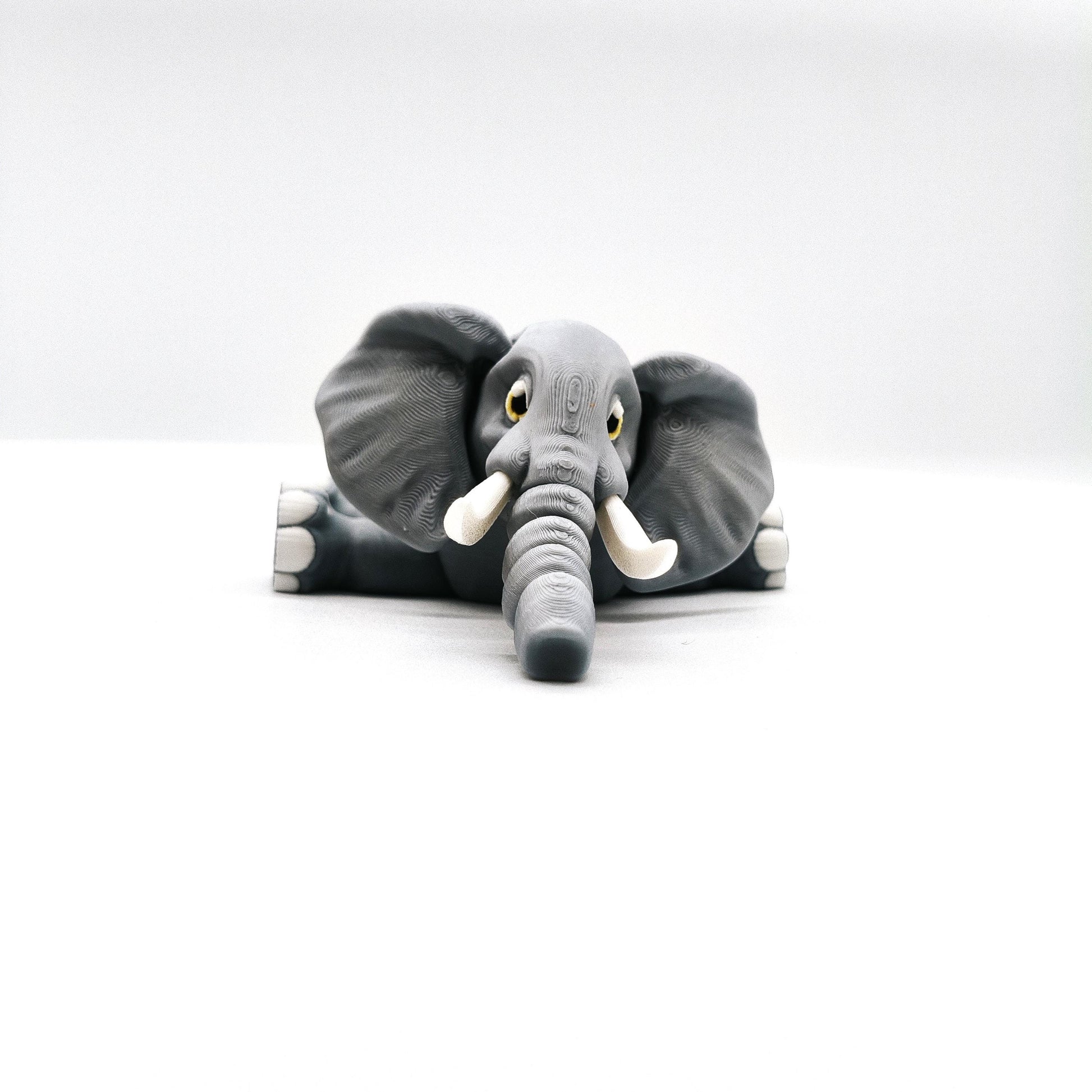Articulated Elephant Figurine – Flexible, Fidget-Friendly Elephant Figure – Unique Animal Gift – Desk Toy – Elephant Lover’s Gift