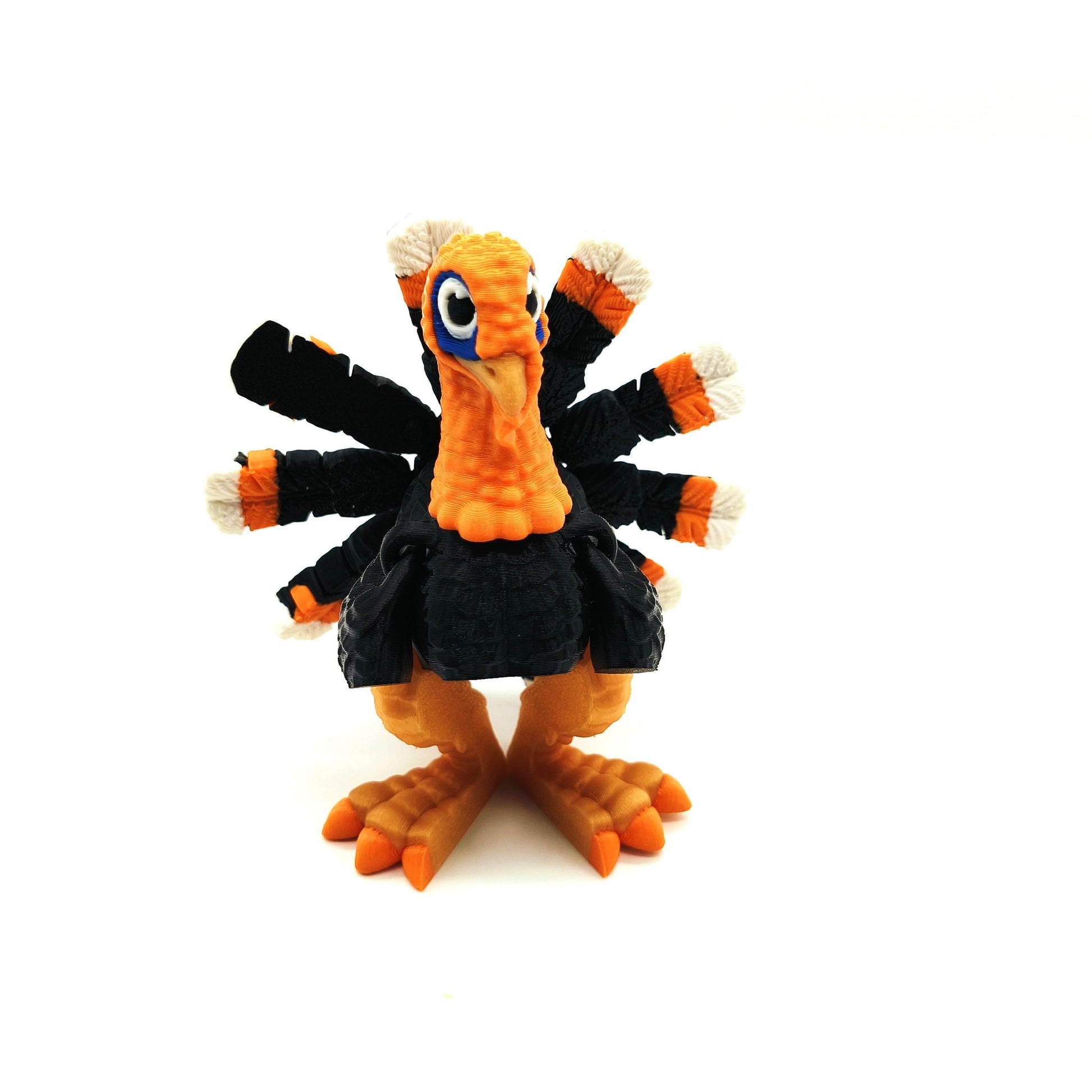 Articulated Turkey - Fun Thanksgiving Table Decoration - Fully Poseable Animal Figurine - Unique Holiday Gift for Kids and Adults