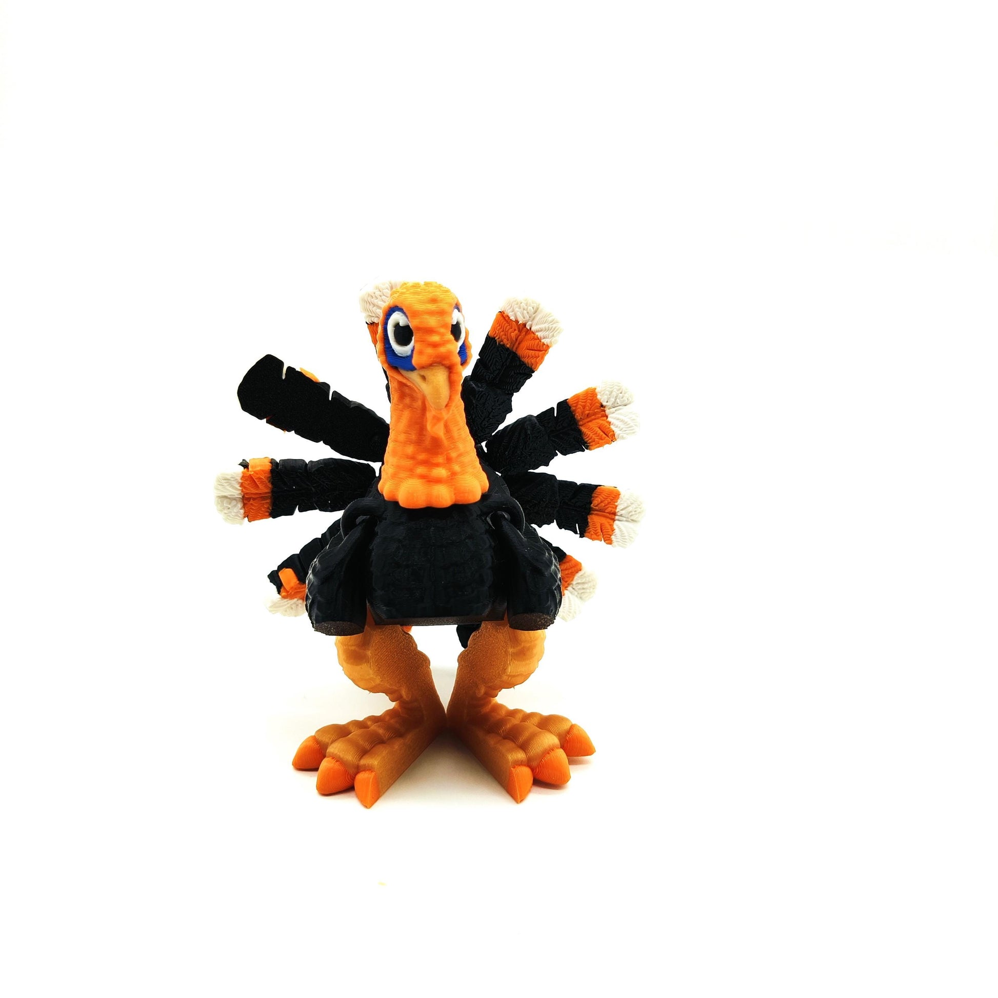 Articulated Turkey - Fun Thanksgiving Table Decoration - Fully Poseable Animal Figurine - Unique Holiday Gift for Kids and Adults