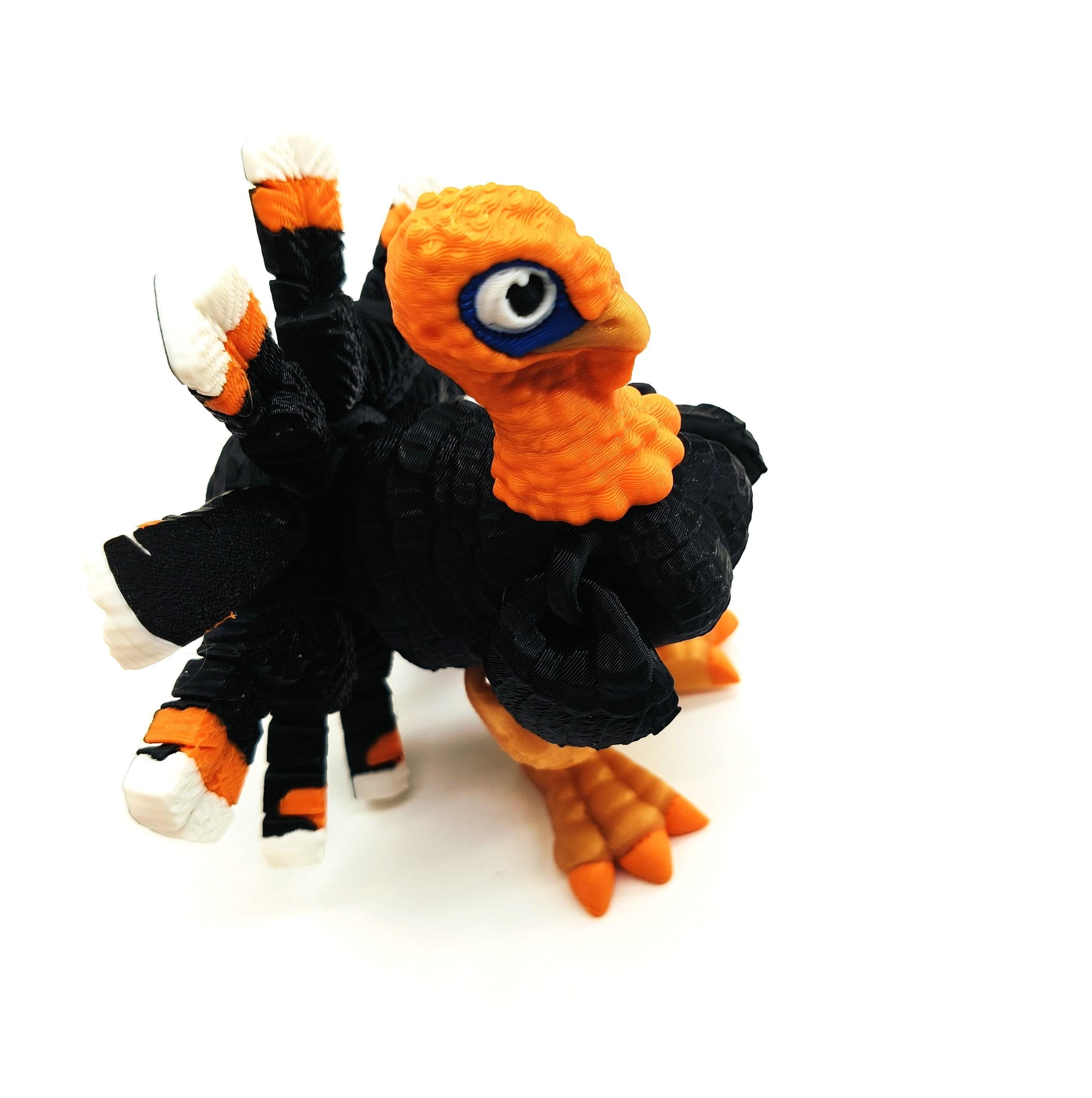Articulated Turkey - Fun Thanksgiving Table Decoration - Fully Poseable Animal Figurine - Unique Holiday Gift for Kids and Adults