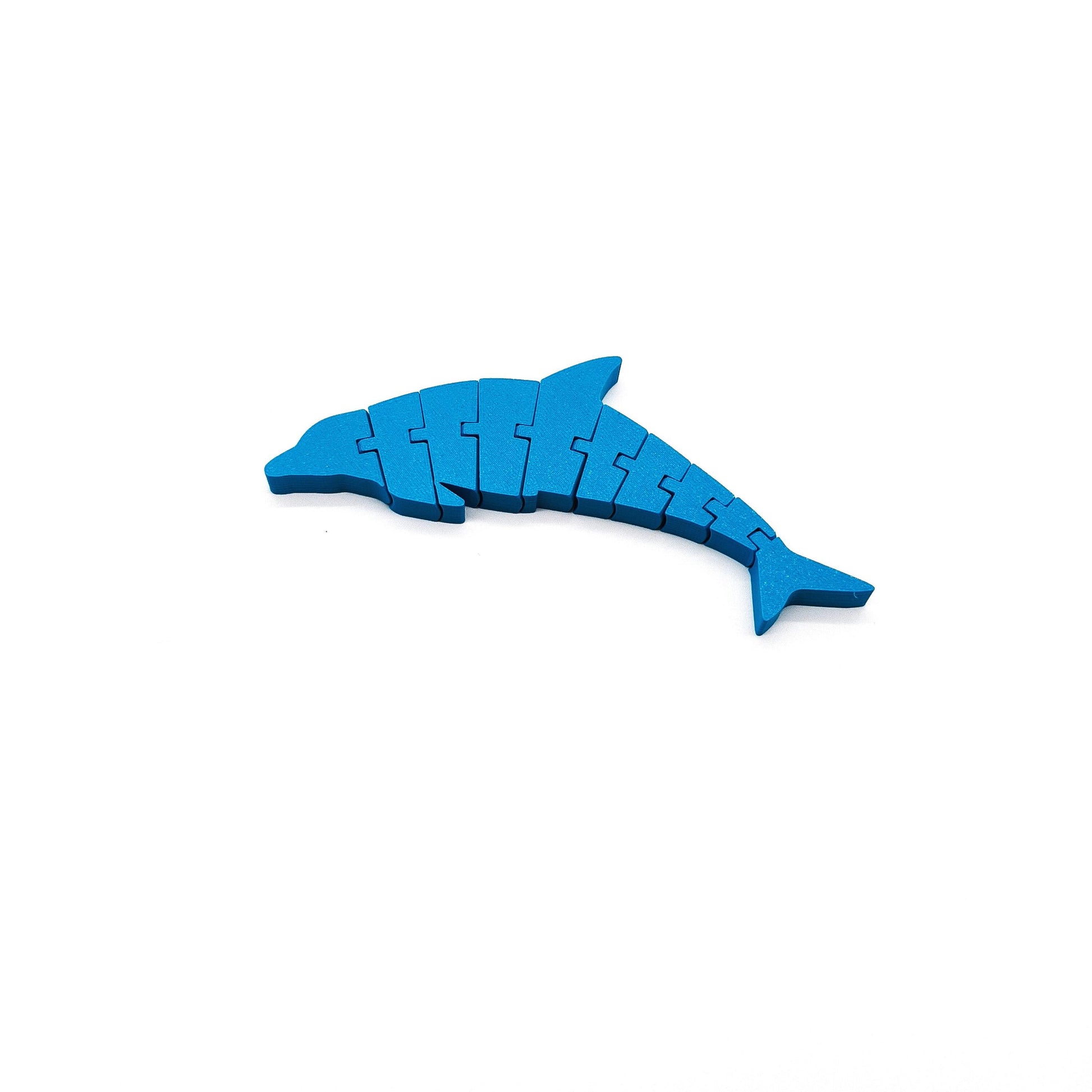 Articulated Dolphin Toy – Flexible Fidget Sensory Toy – Fun Desk Decor & Gift for Ocean Lovers – Customizable, Moving Dolphin Figure