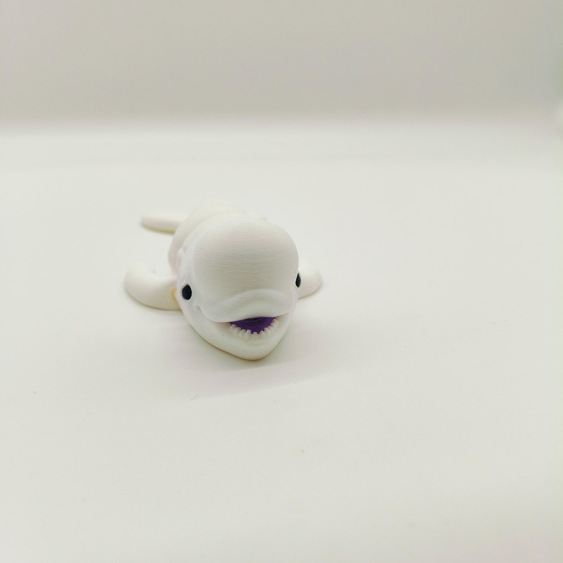 Articulated Beluga Whale | Fidget Toy | Cute Ocean Animal Gift | Moving Parts | Desk Toy | Unique Gift for Whale Lovers