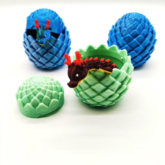 Dragon Egg with Articulated Baby Dragon – Surprise Toy, Fantasy Decor, Unique Gift for Mythical Creature Fans, Fantasy Surprise Egg