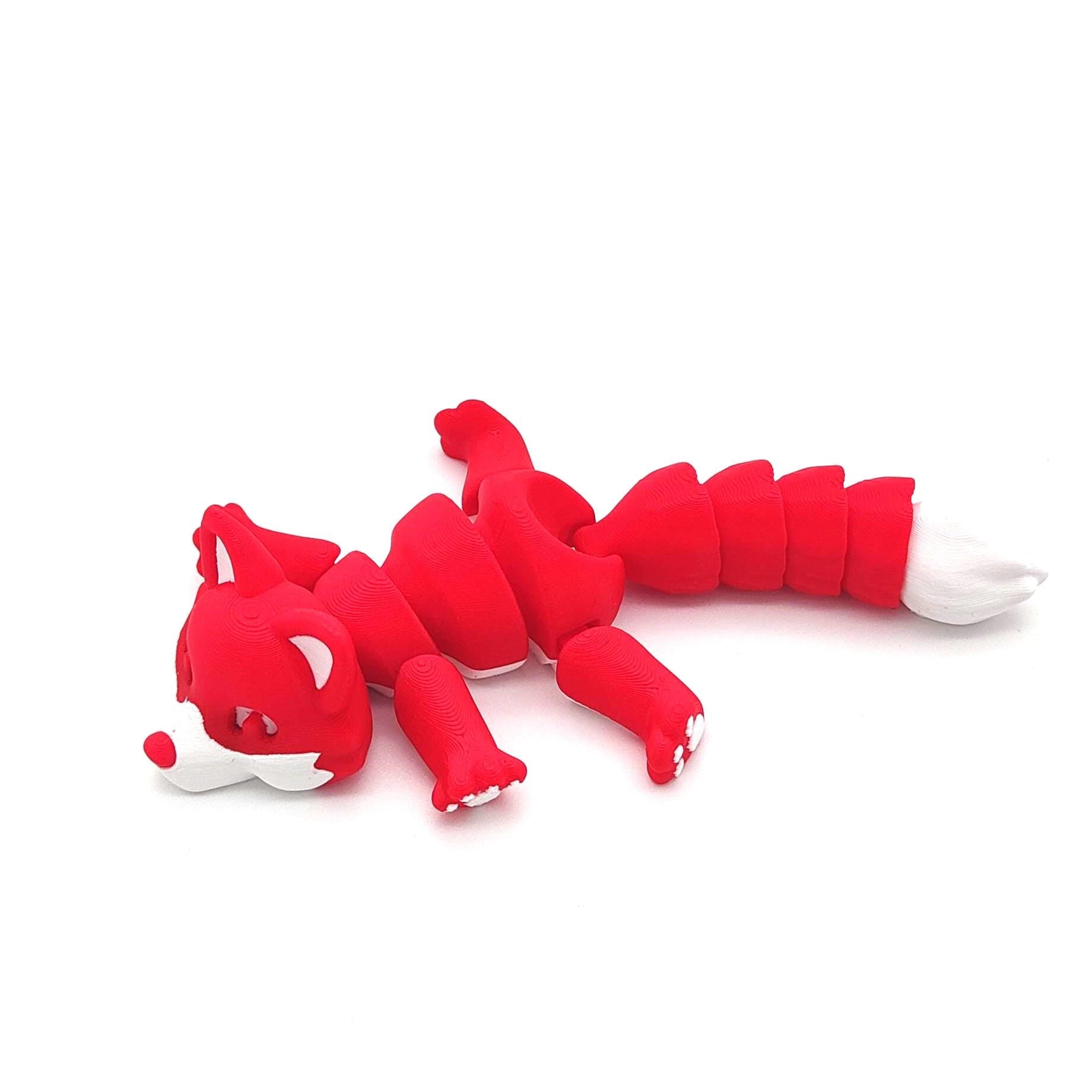 Articulated Fox – Flexible Articulated Animal, Desk Toy, Gift for Fox Lovers, Cute Desk Decor - Fidget Toy