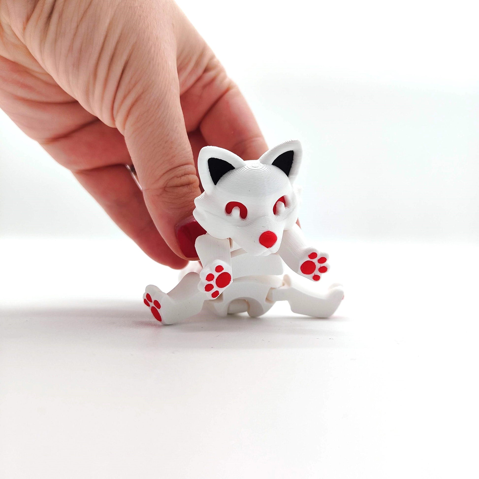 Articulated Fox – Flexible Articulated Animal, Desk Toy, Gift for Fox Lovers, Cute Desk Decor - Fidget Toy