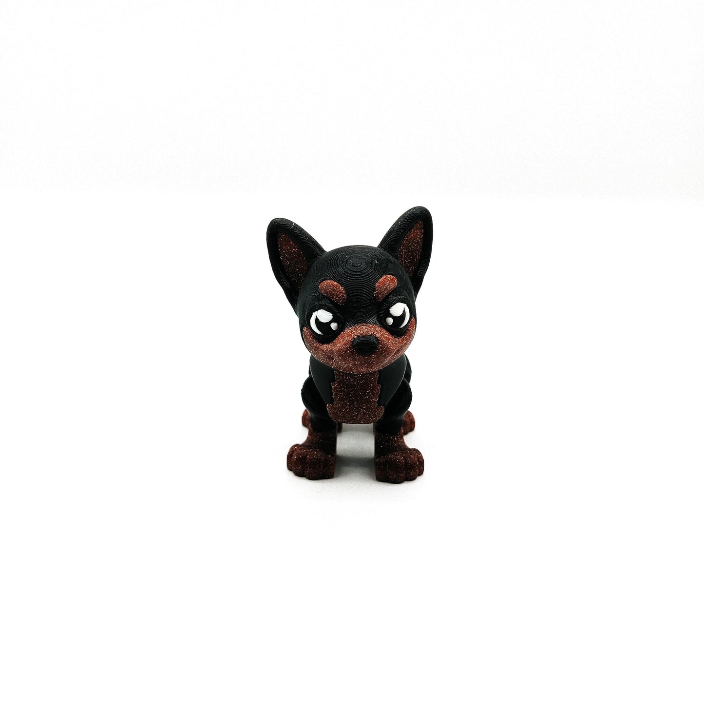 Articulated Chihuahua Figurine – Flexible Dog Figurine – Cute Puppy Gift – Fidget Desk Decor for Dog Lovers & Collectors