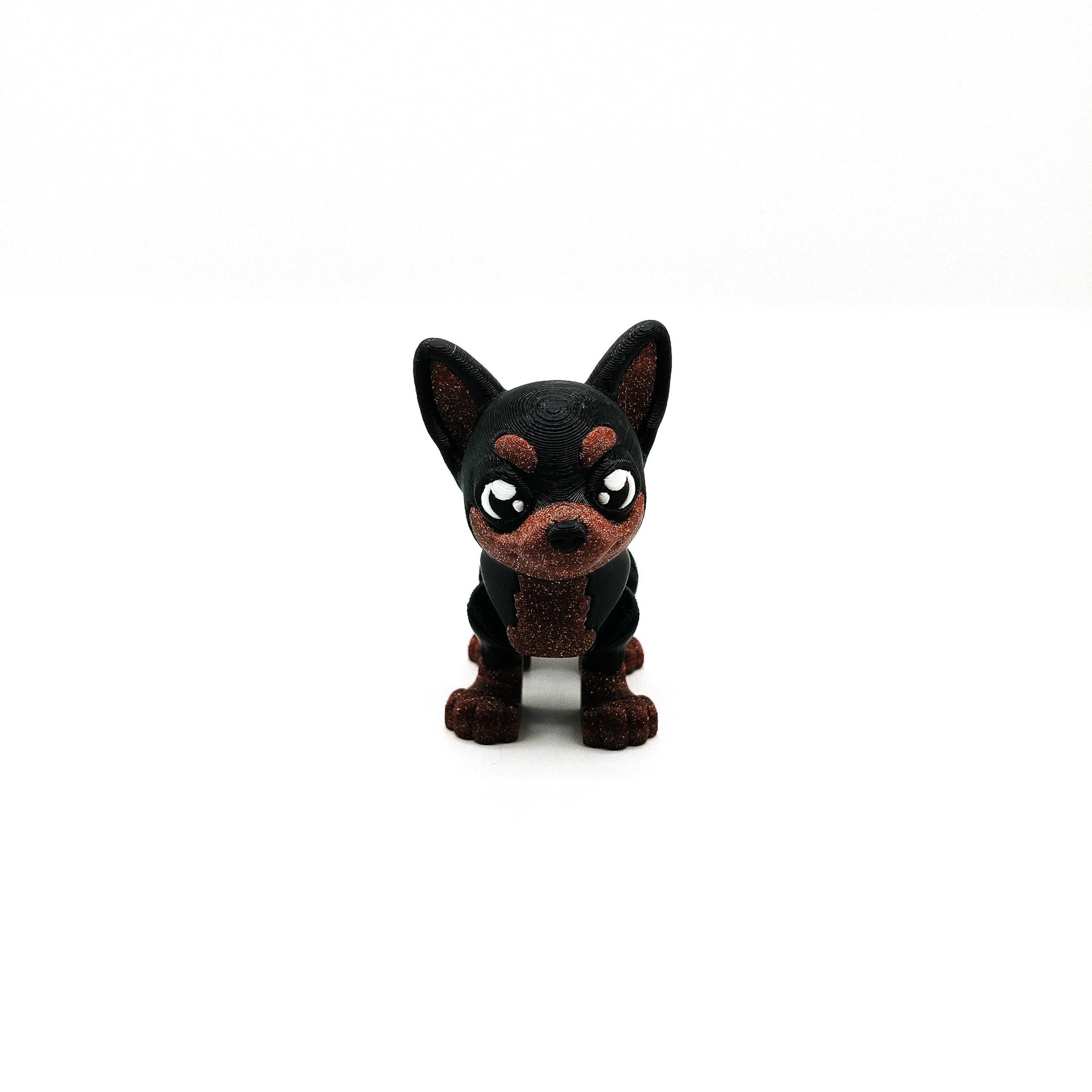 Articulated Chihuahua Figurine – Flexible Dog Figurine – Cute Puppy Gift – Fidget Desk Decor for Dog Lovers & Collectors