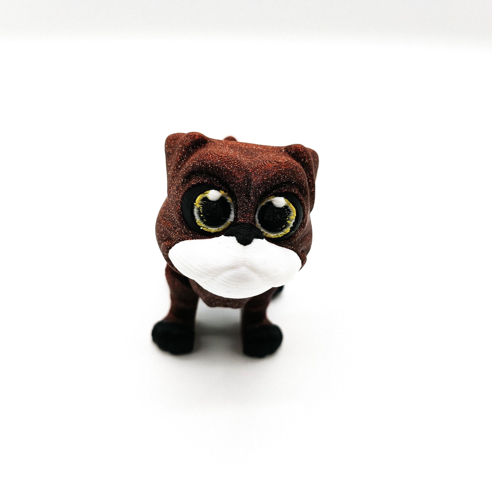 Articulated Boxer Dog – Cute Flexible Puppy Toy, Fidget Desk Pet, Poseable Dog Figurine, Unique Gift for Dog Lovers, Collectible Animal Toy