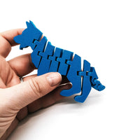 Articulated Shepherd Dog - Flexible Movable Dog Figurine - Cute Puppy Gift - Desk Decor for Dog Lovers, Unique Sensory Toy for Adults