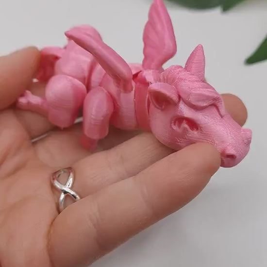 Articulated Pegasus| 3d Printed stallion | Flexible | Custom Fidget Toy,  Desk Pet,  Unique Toy - Fidget Toy |  Lazy pegasus