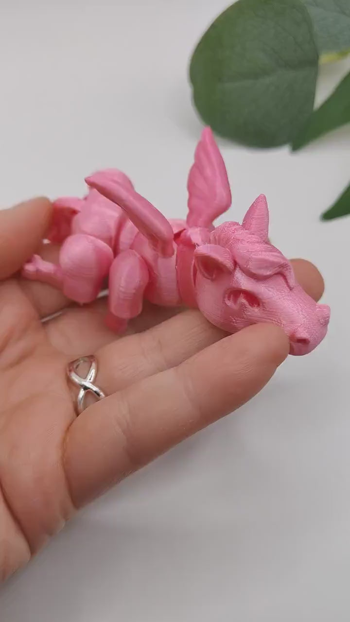 Articulated Pegasus| 3d Printed stallion | Flexible | Custom Fidget Toy,  Desk Pet,  Unique Toy - Fidget Toy |  Lazy pegasus