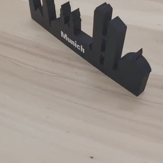 Stunning Munich Skyline – Unique Germany Souvenir for Elegant Home and Bookshelf Decor | Perfect Bavarian Gift and Keepsake