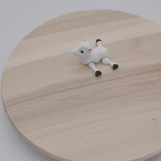 Charming Baby Flexi Lamb – Articulated, Poseable Sheep Figurine | Perfect for Desk, Shelf Decor, and Unique Collectible Gift