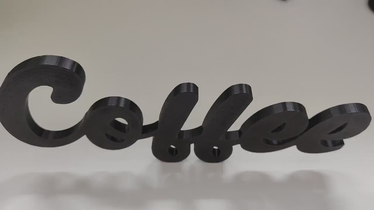 3D text Coffee sign, wall letters plastic sign, coffee sign, gift for coffee lover, coffee corner decoration