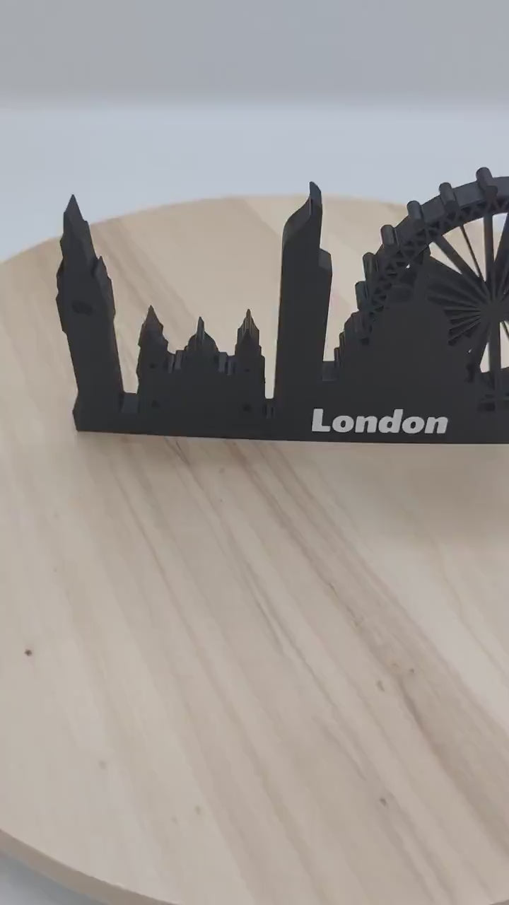 Stunning London Skyline Souvenir - Perfect UK Decor for Home, Shelf, or Desk