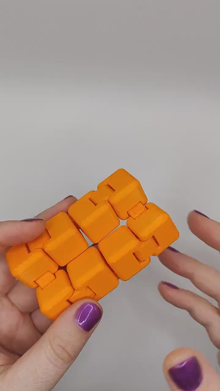 Infinity cube Fidget Toy | 3D Printed Fidget Desk Toy | ADHD Tinker Toy, Autism Sensory Tool | anxiety tool