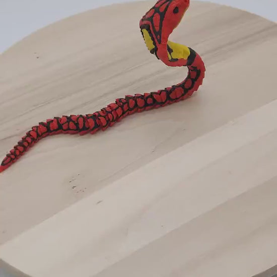 Cobra Snake with Striking Detail, Perfect for Home Décor, Educational Displays, Themed Parties, or as a Unique Gift for Wildlife Enthusiasts