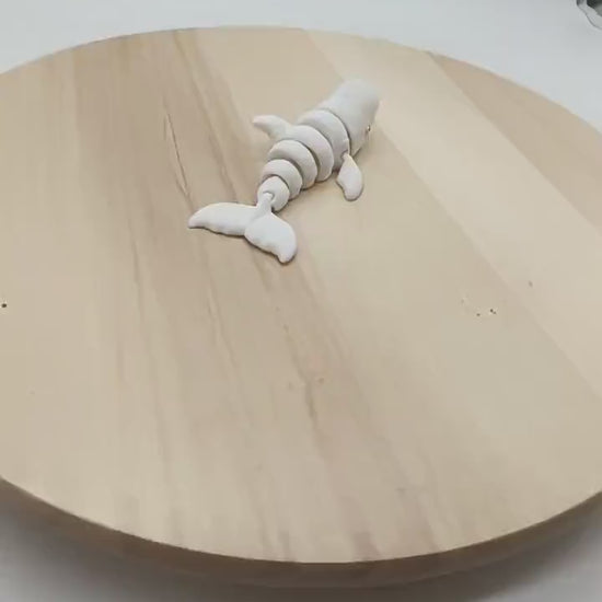 Articulated Beluga Whale | Fidget Toy | Cute Ocean Animal Gift | Moving Parts | Desk Toy | Unique Gift for Whale Lovers
