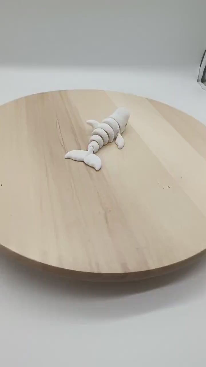 Articulated Beluga Whale | Fidget Toy | Cute Ocean Animal Gift | Moving Parts | Desk Toy | Unique Gift for Whale Lovers