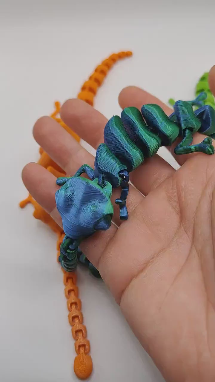 Articulated chameleon | Gift | Flexi Fidget Toy | 3D printing | Chameleon | Anti stress desk pet