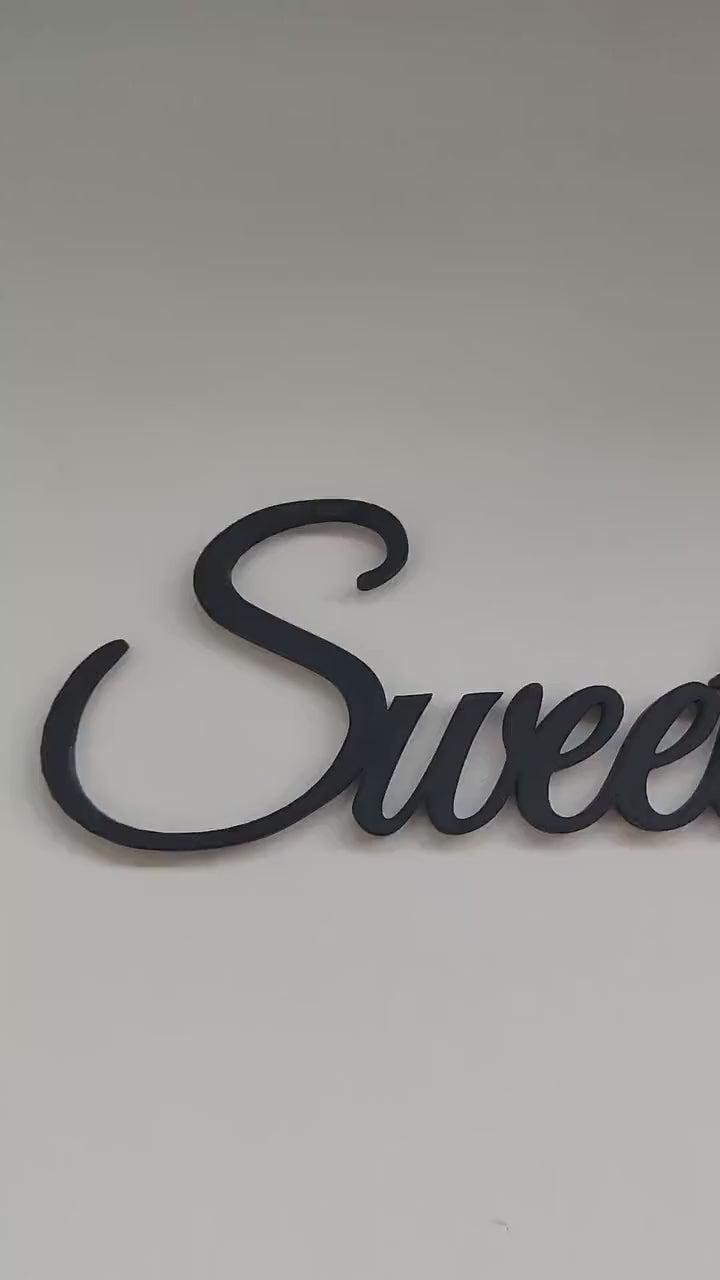 Sweet Dreams sign, wall plastic sign, bedroom / nursery sign, housewarming gift