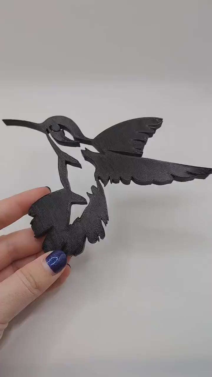 Hummingbird 3D printed Wallart Nursery Decor | Wall decoration | Home design | Humming Bird