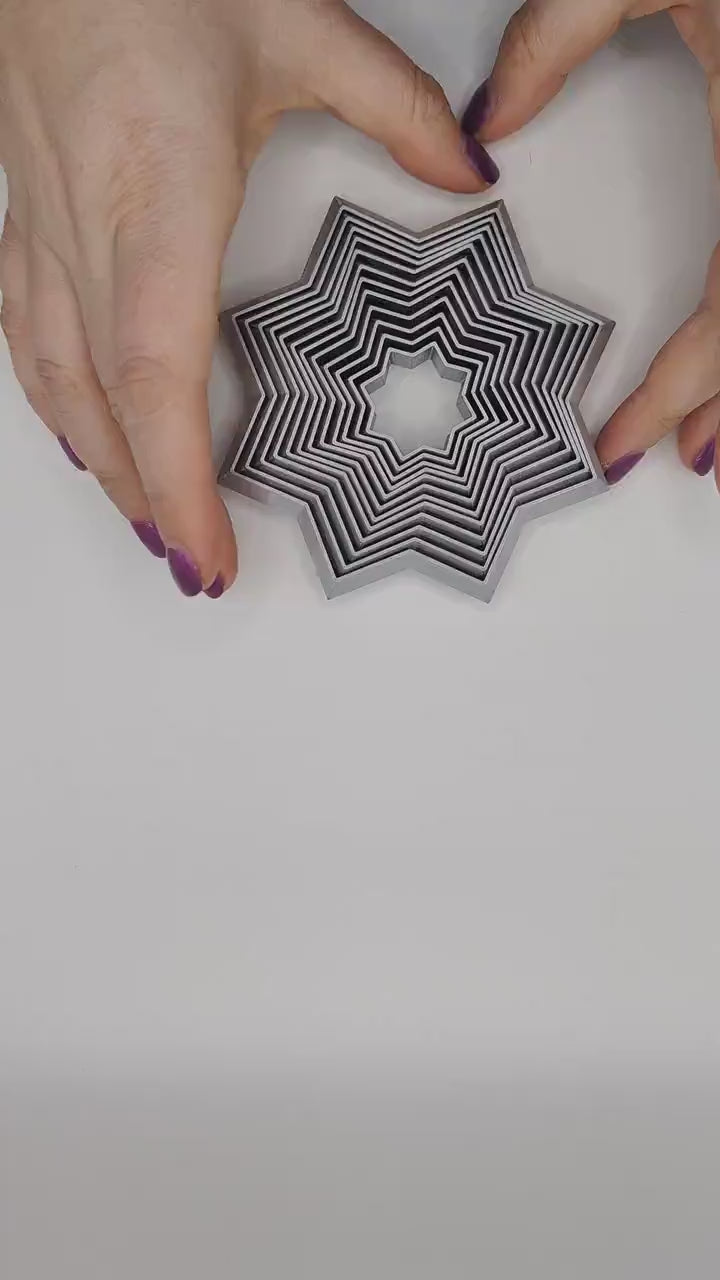 Star Tornado Fidget Toy | 3D Printed Fidget Desk Toy | Sensory | ASMR | ADHD Tinker Toy, Autism Tool | Fractal anxiety tool | Stress Relieve
