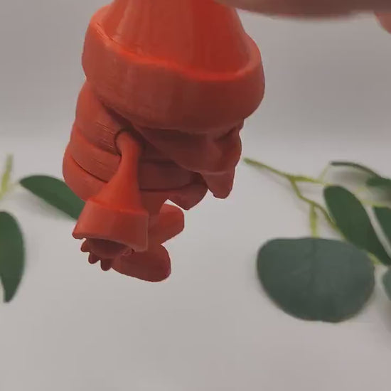 3D Printed Santa Claus Christmas articulated Fidget toy | christmas tree decoration| Flexible 3D Printed Fidget Toy - Desk - Stress Toy
