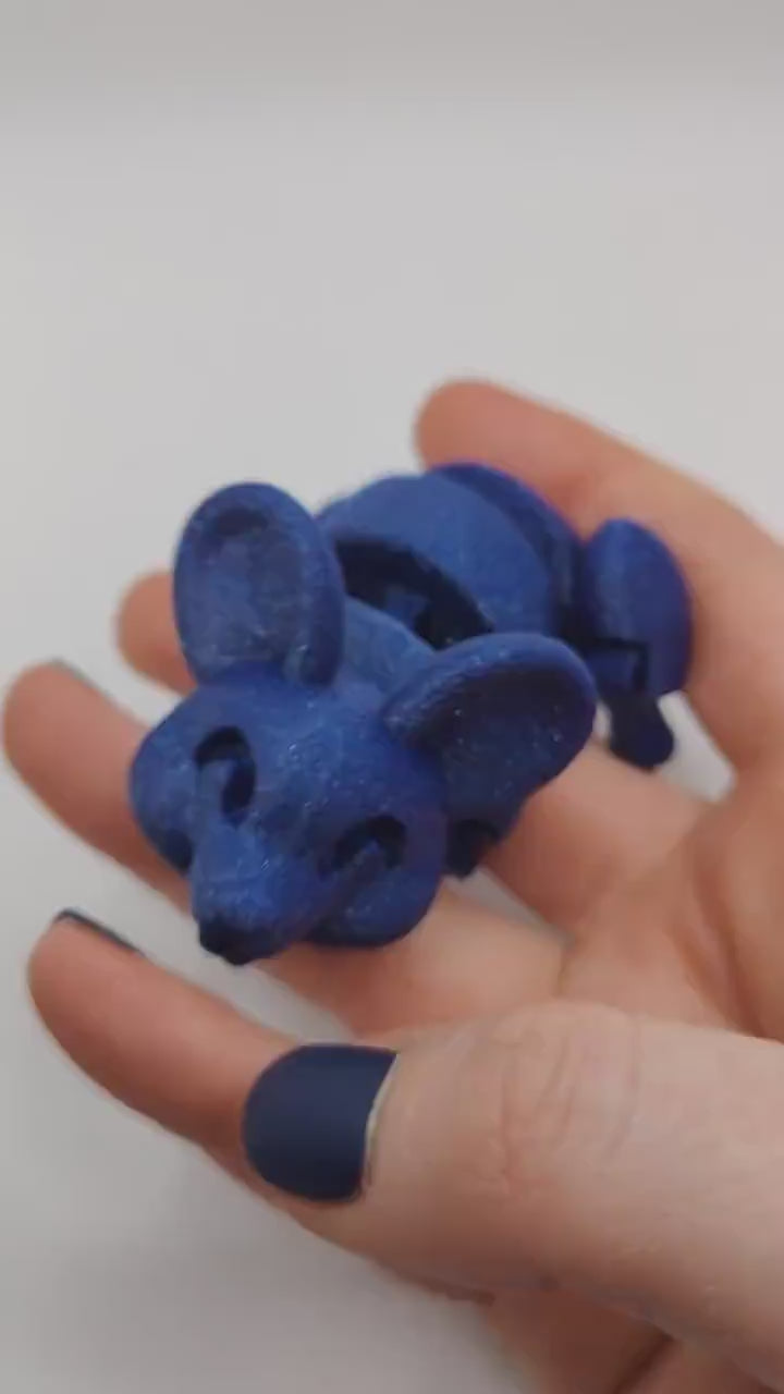 Flexi mouse | Gift | 3d Printed | Articulated Flexible | Custom Fidget Toy,  Desk Pet,  Unique Toy - Fidget Toy