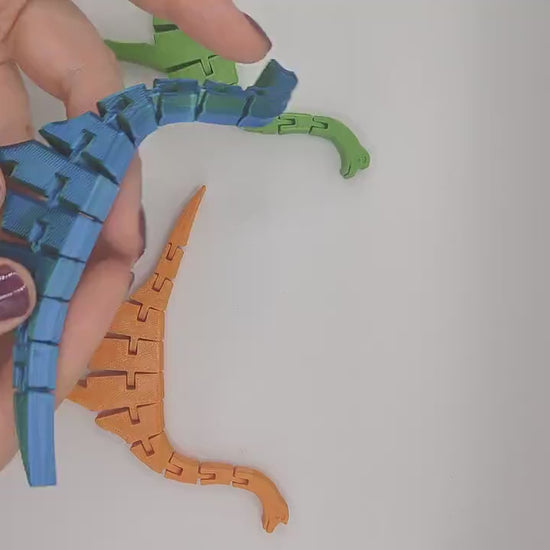 3D Printed Brachiosaurus Dinosaur Flexible Articulated Toy |  Articulated Animal | Toy | Desk Ornament